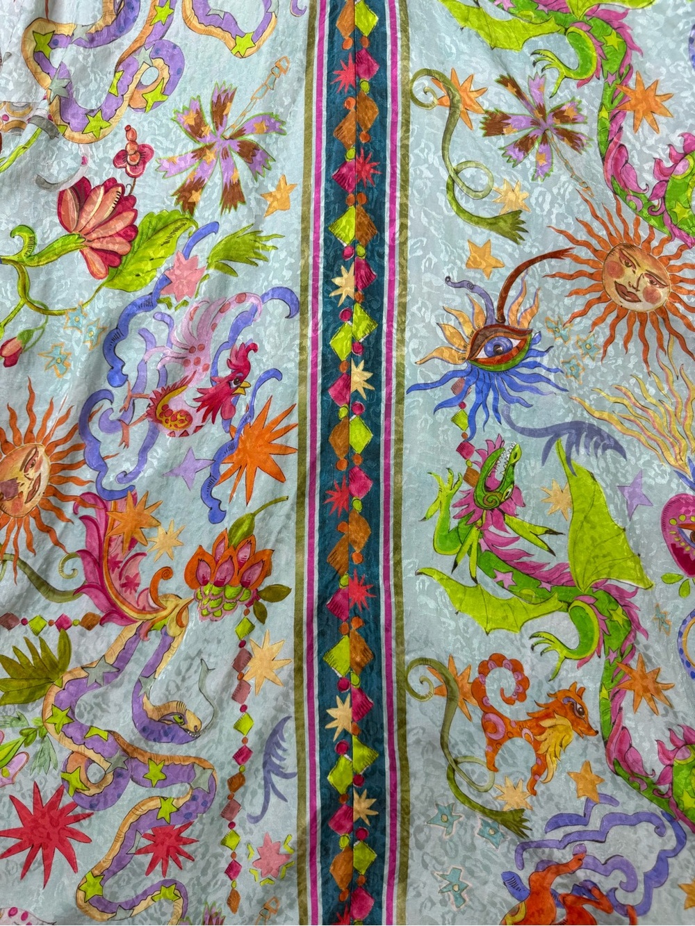 Johnny Was Eva Maxi Dress Kayla Print Size XL Embellished Celestial Print NWT - Picture 3 of 15
